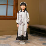 Linea Dress Kids Sarimbit  Almond Berry 3-5 Th