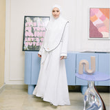 Hafiza Abaya Set Broken White