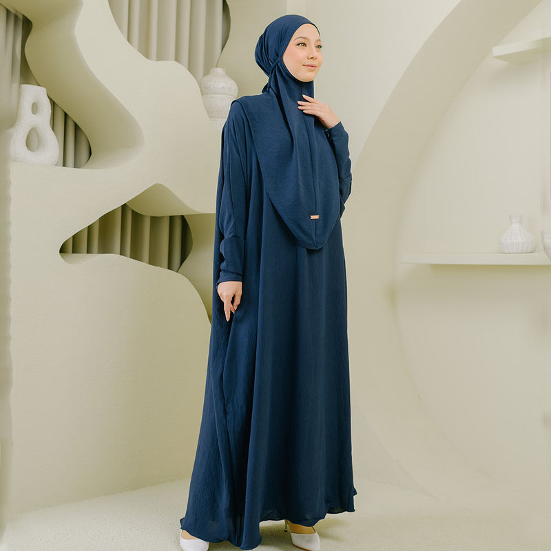 Hafsha Abaya Set Navy