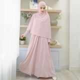 Pre Order Hafisa Abaya Set Pink Pastel