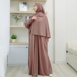 Pre Order Hafisa Abaya Set Walnut