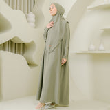 Hafsha Abaya Set Soft Army