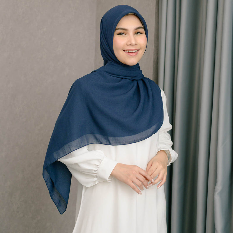 Mima Square Syari (Hijab Segiempat Syari) Navy