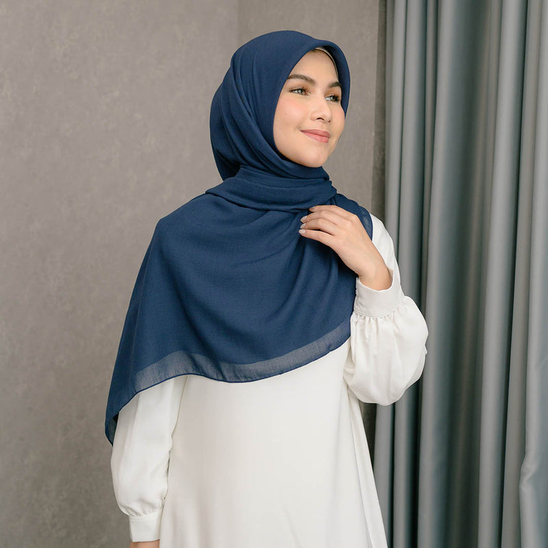 Mima Square Syari (Hijab Segiempat Syari) Navy