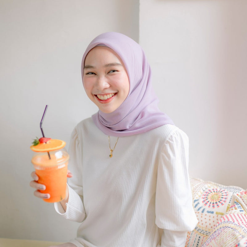 Mima Square (Hijab Segiempat Segi empat Bahan Katun)