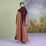 Lozy Hijab - Nara Embroidery Abaya (Abaya Dress Bordir Bahan Katun Linen Haji dan Umrah)