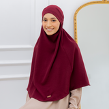 Halima French Khimar Maroon