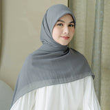 Mima Square Syari (Hijab Segiempat Syari) Stone Grey