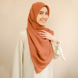 Mima Square Syari (Hijab Segiempat Syari) Dark Terracotta