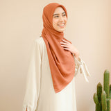 Mima Square Syari (Hijab Segiempat Syari) Dark Terracotta