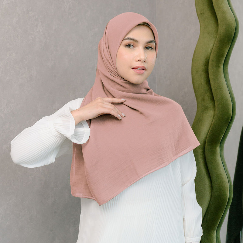 Mima Square Syari (Hijab Segiempat Syari) Dark Dusty Pink