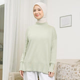 Michi Knit (Knit Shirt) Atasan Tangan Panjang Wanita Knitwear