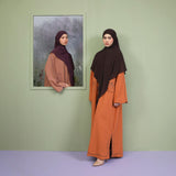 Lozy Hijab - Nara Embroidery Abaya (Abaya Dress Bordir Bahan Katun Linen Haji dan Umrah)
