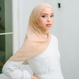 Bawal Inner Oval (Pashmina Inner Oval) Ceruty Panjang Muslim Kerudung