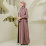 Hafsha Abaya Set Dark Orchid