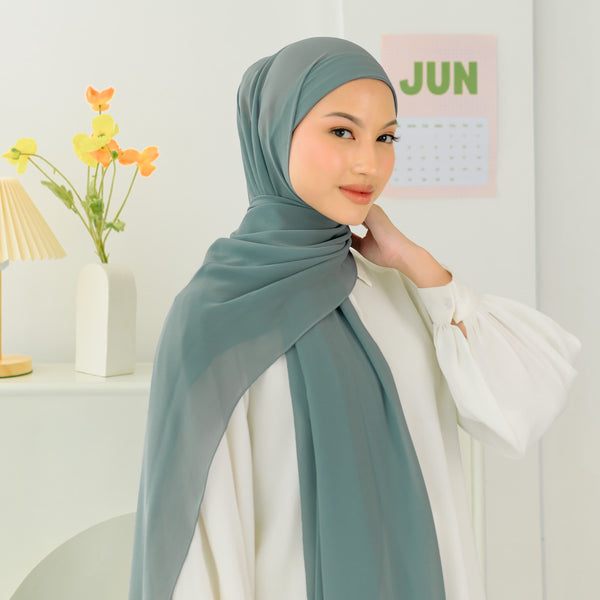 Araa Shawl Smoke Green