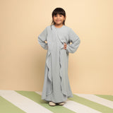 Aisha Abaya Dress Kids Baby Blue 5-6Th