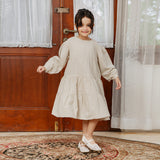 Hafa Sarimbit Series Dress Kids 5-6Th Cream (Lozy x Hamidah)