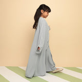 Aisha Abaya Dress Kids Baby Blue 5-6Th