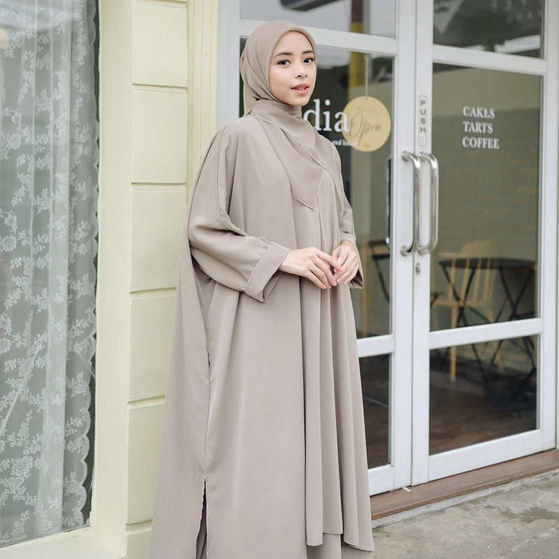 Haifa Tunik Set Natural (New Material)