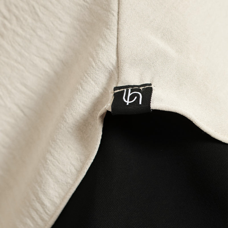 Nadira French Khimar Cream Almond S-M