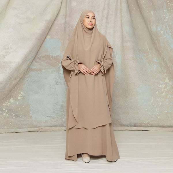 Alina Abaya Lozy x Cut Syifa Malt Choco M