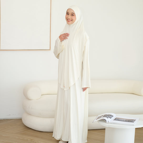 Saira Abaya Set Broken White