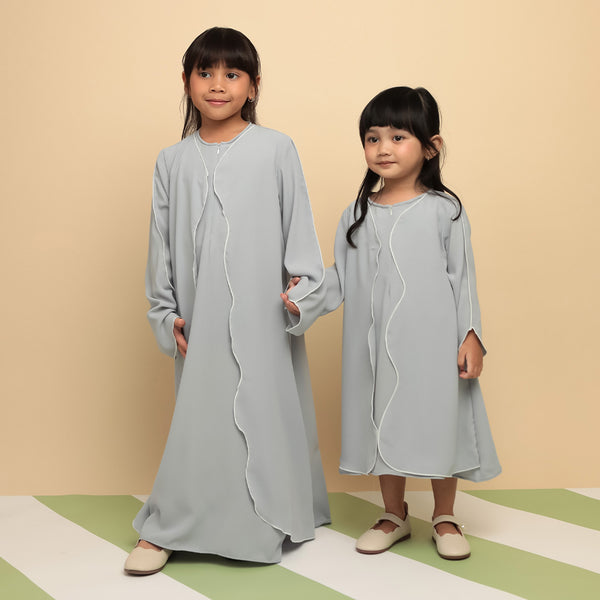 Aisha Abaya Dress Kids Black 3-4Th