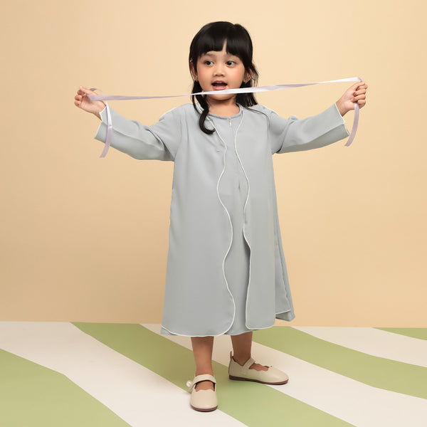 Aisha Abaya Dress Kids Black 3-4Th