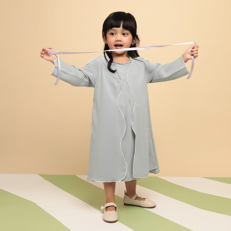 Aisha Abaya Dress Kids Black 3-4Th