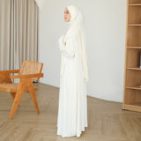 Saira Abaya Set Broken White