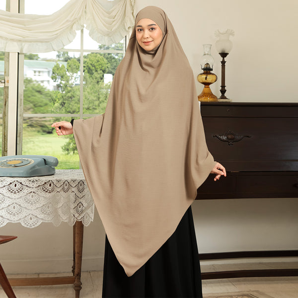 Nadira French Khimar Hazelnut L-XL