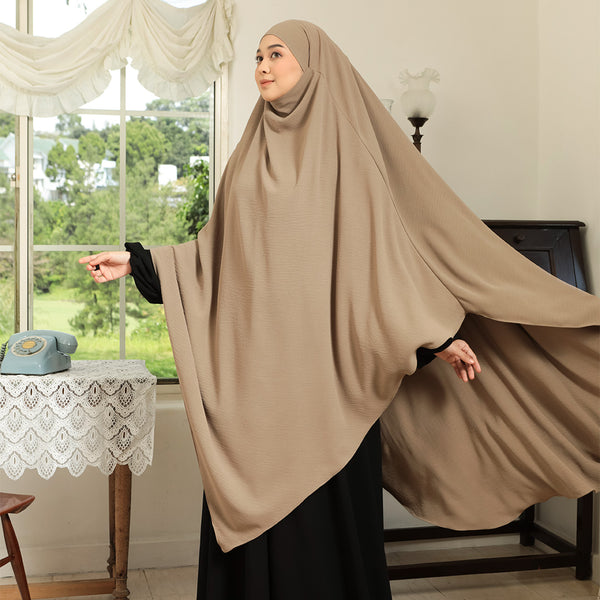 Nadira French Khimar Hazelnut L-XL