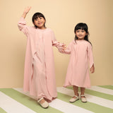 Aisha Abaya Dress Kids Pink Pastel 5-6Th