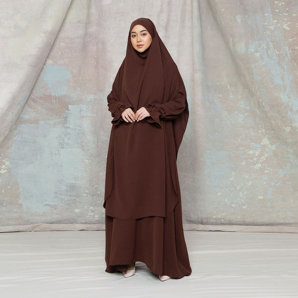 Alina Abaya Lozy x Cut Syifa Mahogany L