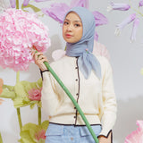 Zahira Knitwear in Broken White (Lozy x Nashwa)