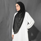 Embroidery Inner Shawl Lozy X Hamidah Black