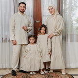 Hafa Sarimbit Series Dress Kids 5-6Th Cream (Lozy x Hamidah)