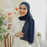 Bawal Signature Shawl Navy (Free Inner Ciput Tali Rayon)