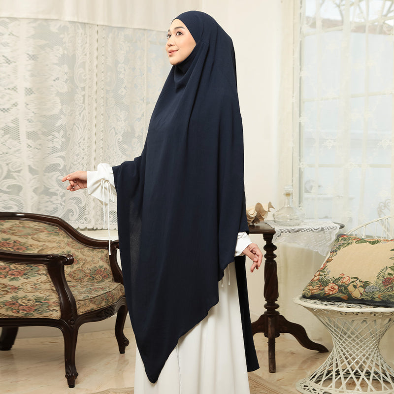 Nadira French Khimar Navy L-XL