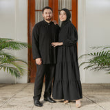 Hafa Sarimbit Series Dress Ibu Black (Lozy x Hamidah)