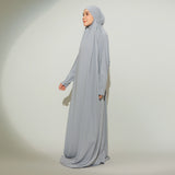 Shameera Abaya in Light Grey (Lozy x Hamidah)