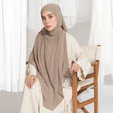 Embroidery Inner Shawl Lozy X Hamidah Natural