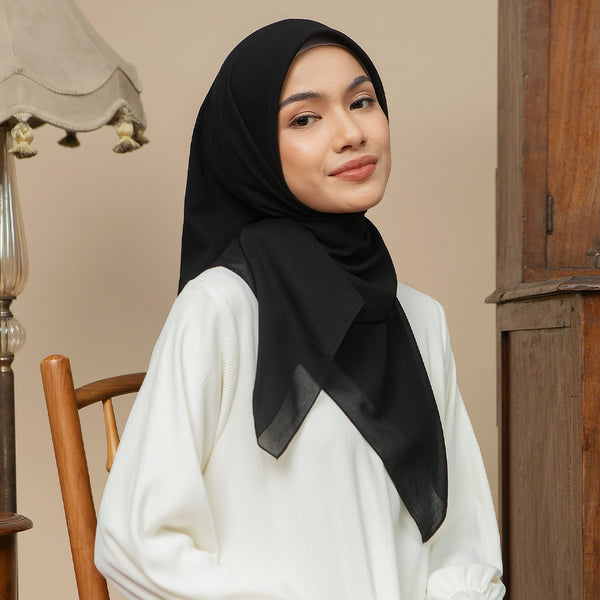 Nala Voal Square Black