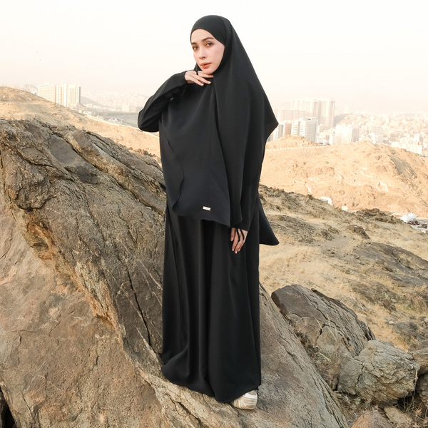 Haza Abaya Set Black