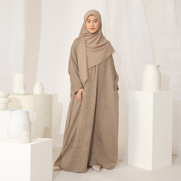 Halifa Abaya Dress Cappuccino