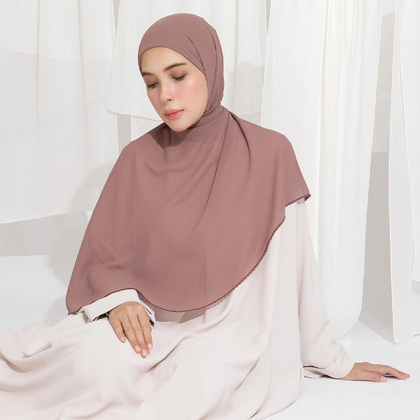 Embroidery Inner Shawl Lozy X Hamidah Brownie