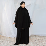 Pre Order Mida Abaya Khimar Set in Black (Lozy x Hamidah)