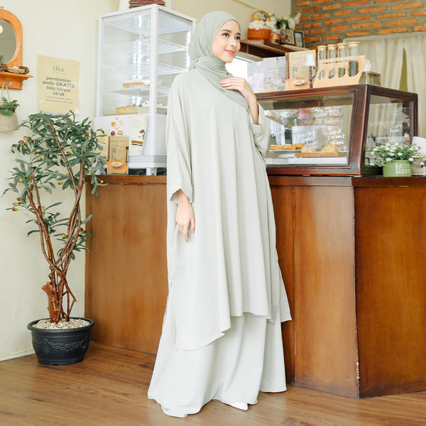 Haifa Tunik Set Matcha (New Material)