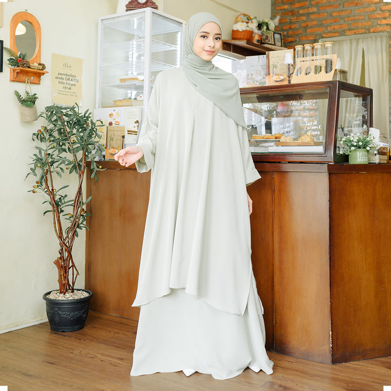 Haifa Tunik Set Matcha (New Material)